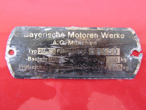 Bmw steib special plate - special,